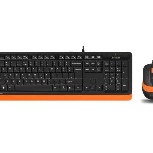 A4 TECH F1010 Q USB TURUNCU MM KLAVYE+OPTİK MOUSE